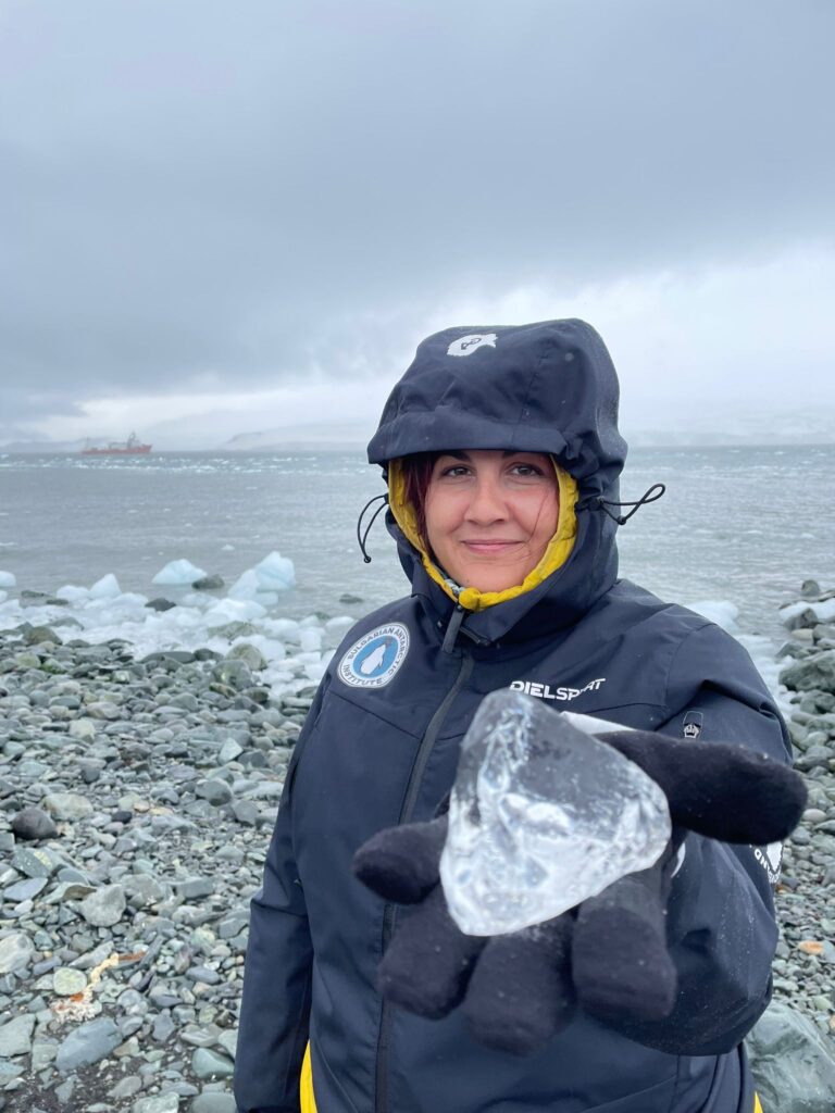 Taken on the Bulgarian Beach in front of the Bulgarian Antarctic base St. Kliment Ohridski. In the background you can see the Bulgarian research vessel Sv. Sv. Kiril i Metodii.